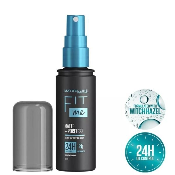 Maybelline New York Fit Me Matte + Poreless Setting Spray, 60 ml - Image 3